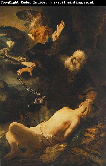 REMBRANDT Harmenszoon van Rijn Sacrifice of Isaac.